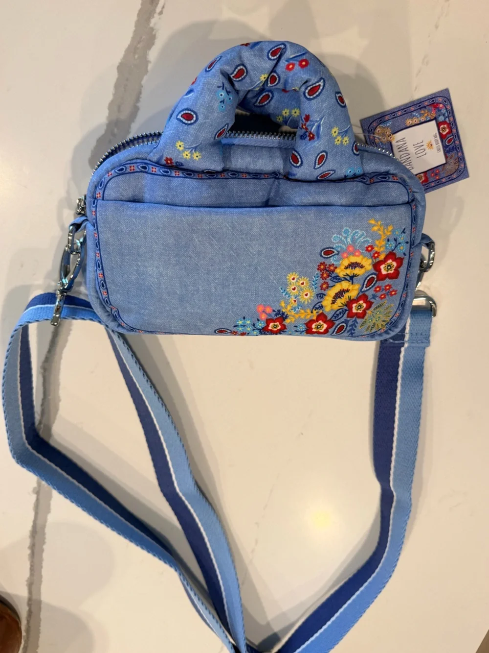 BRIGHTON Bandana Love Crossbody
Bag NWT MSRP $150 - Picture 12 of 12